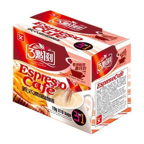 3:15PM Instant 3 in 1 Espresso Coffee with Creamer 10 Bags 6.7 Oz (190 g) - 3点一刻义式浓缩咖啡 - CoCo Island Mart