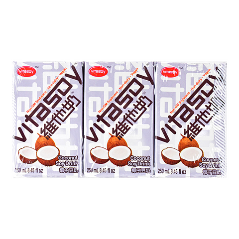 VITASOY Coconut Soy Drink 6-PACK 50.7 FL Oz (1.5 L) - 维他奶 椰子豆奶