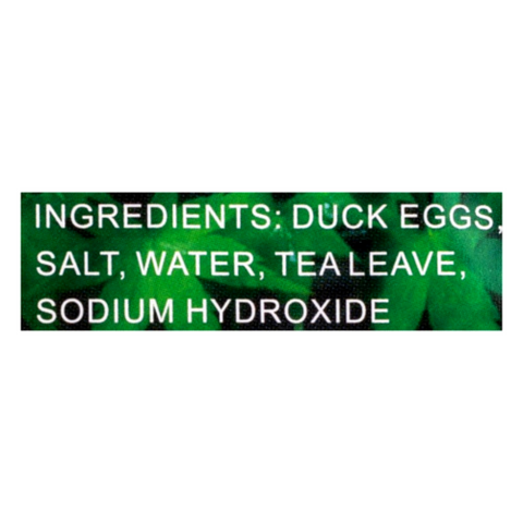 Asian Taste Preserved Duck Eggs 6 Pieces 12.7 Oz (360 g) - 皮蛋 360克