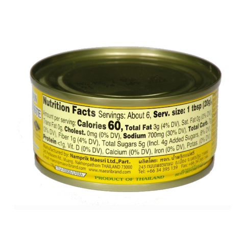 Maesri Masaman Curry Paste 4 Oz (114 g)