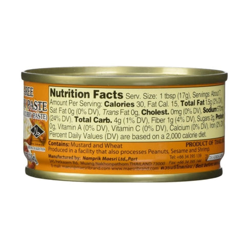 Maesri Yellow Curry Paste - Karee Curry Past 4 Oz (114 g)