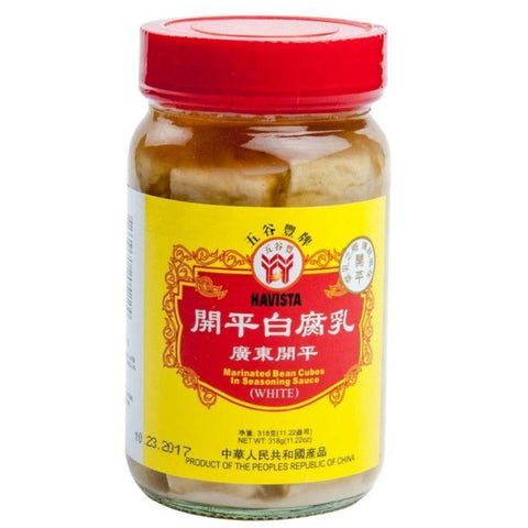 Havista Seasoned White Fermented Bean Curd 11.22 Oz (318 g) - 五谷丰牌广东开平白腐乳