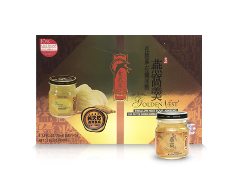 Golden Nest Premium Bird’s Nest Soup American Ginseng 6 bottles 15 Fl Oz (450 mL)