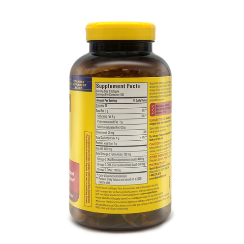 Nature Made Fish Oil, 200 Softgels count