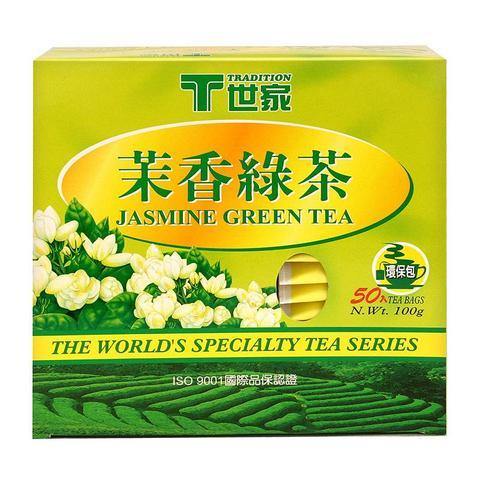 TRADITION Jasmine Green Tea 50 Sachets 3.5 Oz (100 g) - 世家茉香绿茶 - CoCo Island Mart