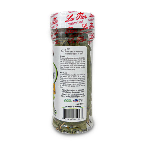 LA FLOR Pure Bay Leaves All Natural, Gluten Free, and Non-GMO, 0.5oz (14g)