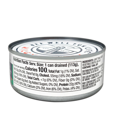 BUMBLE BEE Chunk Light Tuna In Water, 142g (5oz)