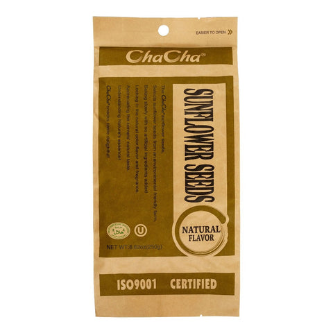 ChaCha Roasted Sunflower Seeds Natural Flavor 8.82 Oz (250 g)