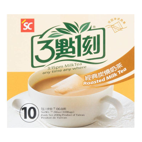 3:15PM Roasted Instant Taiwanese Milk Tea 10 Bags 7.06 Oz (200 g) - 3点一刻经典炭烧奶茶 - CoCo Island Mart