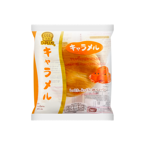 D-PLUS Baked Wheat Cake Caramel Flavor Pastry Roll 2.64 Oz (75g)