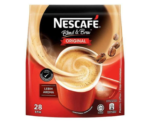 Nescafé 3-in-1 Premix Instant Coffee Blend & Brew Original - Imported from Nestle Malaysia 19 g (28 Sticks)