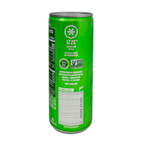 IZZE Sparkling Juice in Apple Flavored Soda, 248mL (8.4 fl oz)