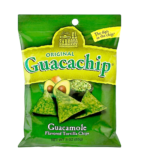 El Sabroso Original Guacachip Flavored Tortilla Chips 3 Oz (85 g)