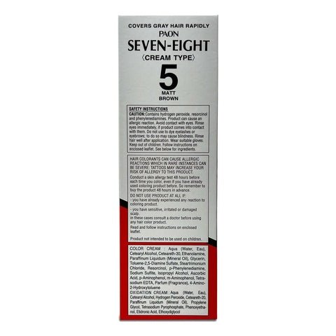 Paon Seven-Eight Hair #5 Color Matt Brown