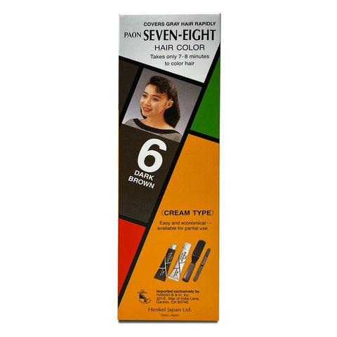 PAON Seven-Eight Hair Color #6 Dark Brown