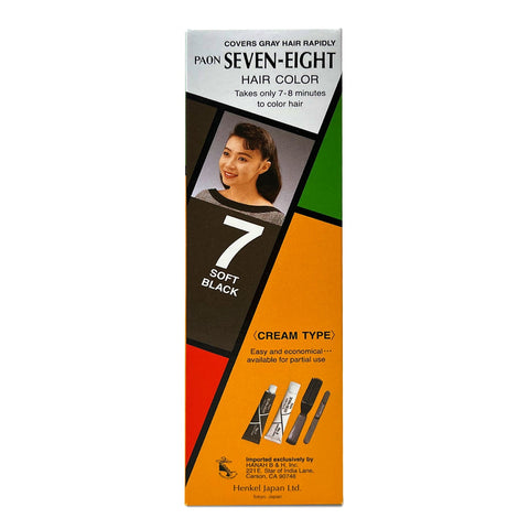 PAON Seven-Eight Hair Color #7 Soft Black