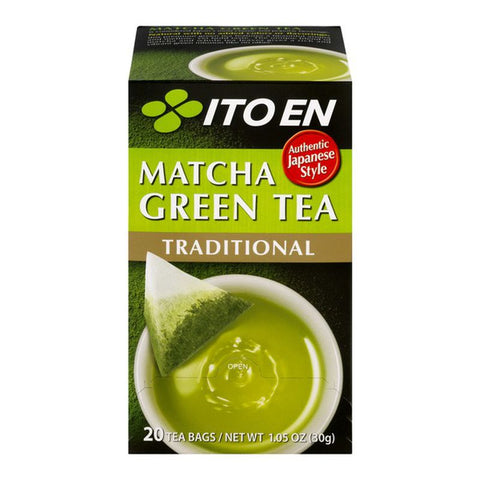 Ito En Matcha Green Tea Traditional 20 Tea Bags 1.05 Oz (30 g)