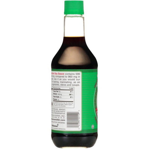 KIKKOMAN 38% Less Sodium Soy Sauce 20FL Oz (591 mL)