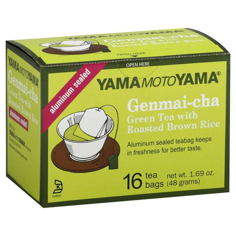 Yamamotoyama Genmai Cha (Brown Rice Tea) 16 Tea bags 1.69 Oz (48 g)