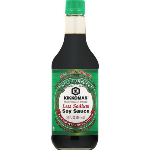 KIKKOMAN 38% Less Sodium Soy Sauce 20FL Oz (591 mL)