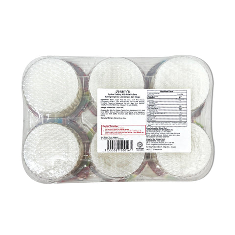 JERAM'S Lychee Pudding With Nata De Coco, 480g