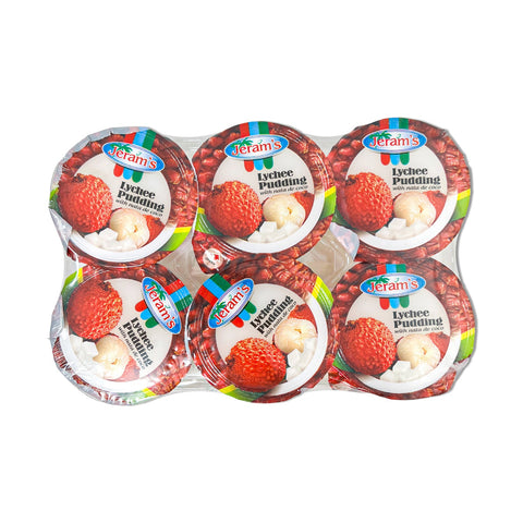 JERAM'S Lychee Pudding With Nata De Coco, 480g