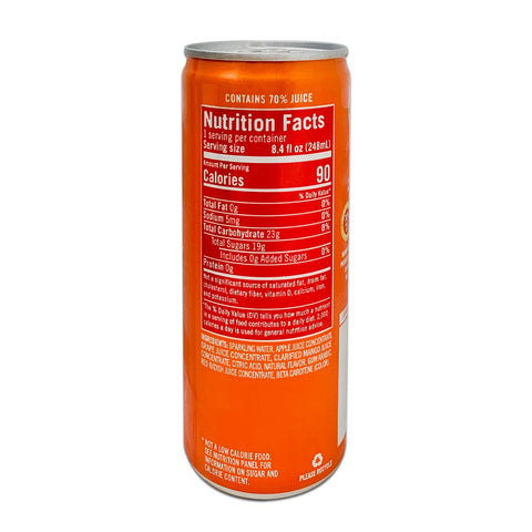 IZZE Sparkling Juice in Mango Flavored Soda, 248mL (8.4 fl oz)