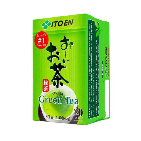 ITO EN Oi Ocha Green Tea 20 Wrapped Tea Bags 1.40 Oz (40 g) - CoCo Island Mart