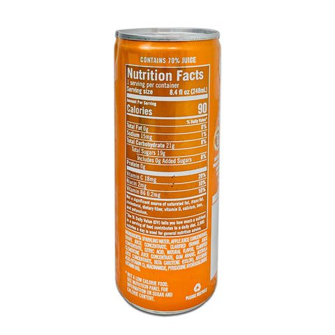IZZE Sparkling Juice in Clementine Flavored Soda, 248mL (8.4 fl oz)
