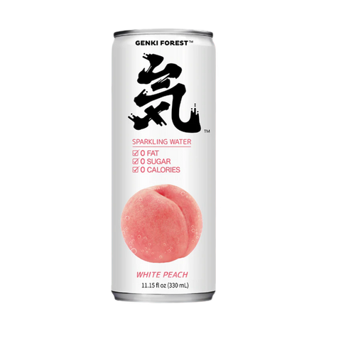 Genki Forest Sparkling Water Peach Flavor 6-PACK 6 X 11.15 FL Oz (330 mL)
