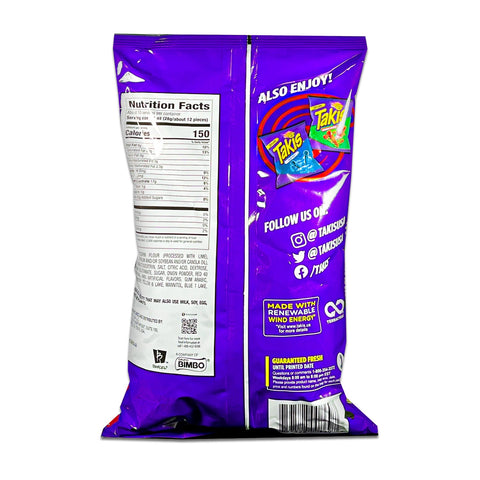 TAKIS Nitro Rolled Tortilla Chips, Habanero and Lime Artificially Flavored, 280.7g (9.9oz)