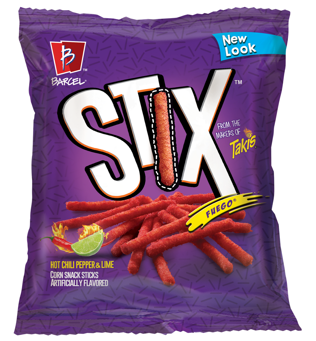 Takis Stix Fuego Hot Chili Pepper and Lime Corn Snacks Sticks 4 Oz 113.4 g