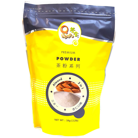 Qbubble 3 in 1 Almond Milk Tea Mix Powder 2.2 LB (1 Kg)