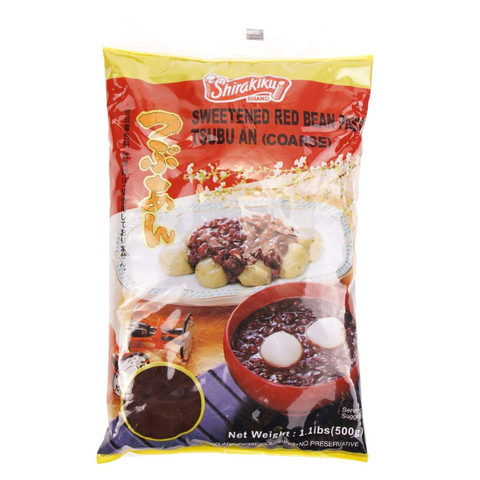 Shirakiku Sweetened Red Bean Paste Tsubu An (Coarse) 1.10 LBS (500 g)