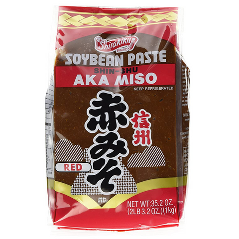 Shirakiku Soybean Paste Shin-Su AKA Miso 35.2 Oz (2LB 3.2 Oz) (1 Kg)