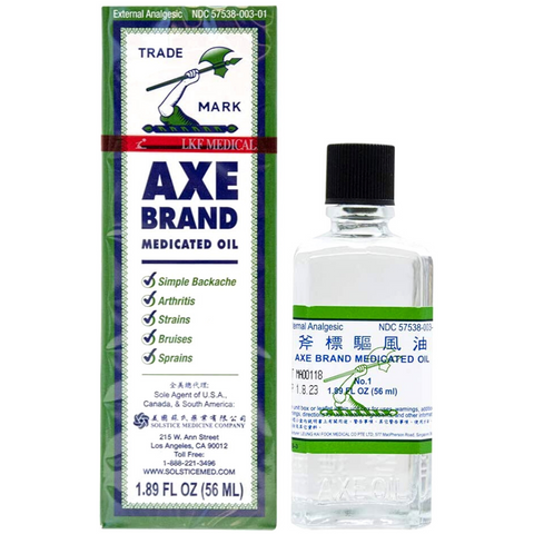 AXE Brand Medicated Oil External Analgesic 1.89 FL Oz (56 mL)