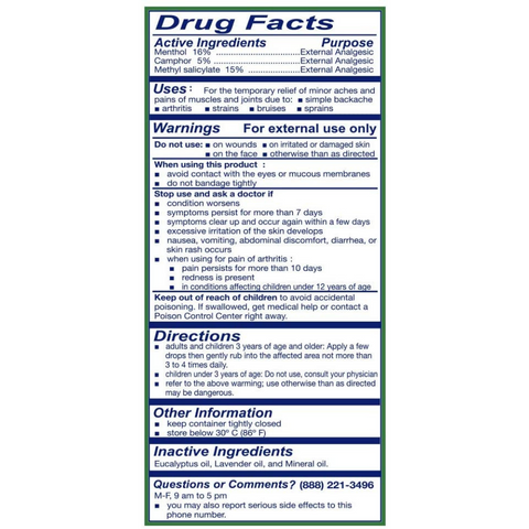 AXE Brand Medicated Oil External Analgesic 1.89 FL Oz (56 mL)