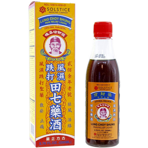 Lung Choy Shung Pain Relief Liquid External Analgesic 6.76 FL Oz (200 mL)