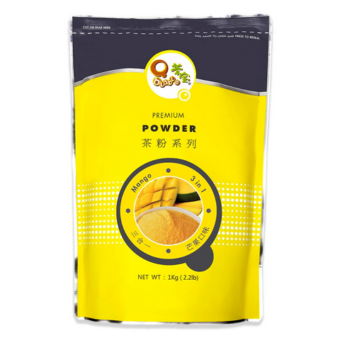 Qbubble 3 in 1 Mango Milk Tea Mix Powder 2.2 LB (1 Kg)