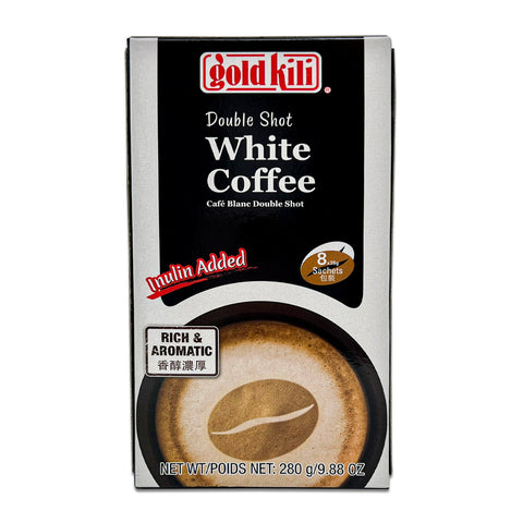 Gold Kili Double Shot White Coffee 8 Sachets 9.88 Oz (280g)