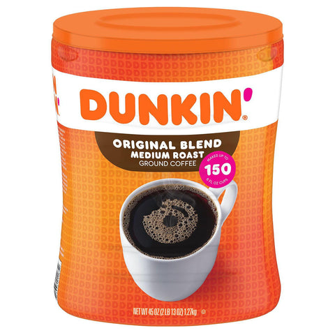Dunkin Original Blend Medium Roast Ground Coffee 45 Oz (2 LB 13 Oz)