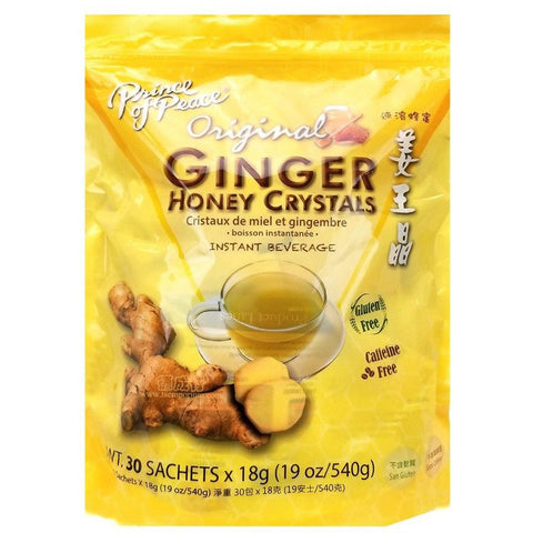 Prince of Peace Instant Ginger Honey Crystals Tea 30 Sachets X 18 g (19 Oz/540 g)