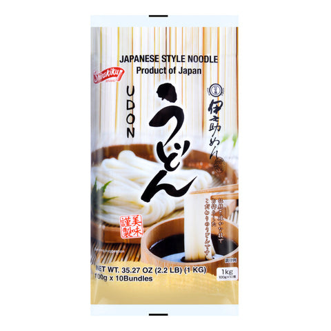 Shirakiku Japanese Style Udon Noodles | Dry Udon Noodle 35.27 Oz (1 Kg)