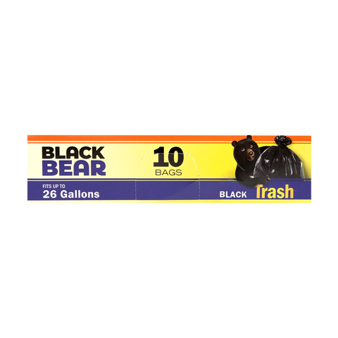 Black Bear Black Trash up to 26 gallons 10 Bags