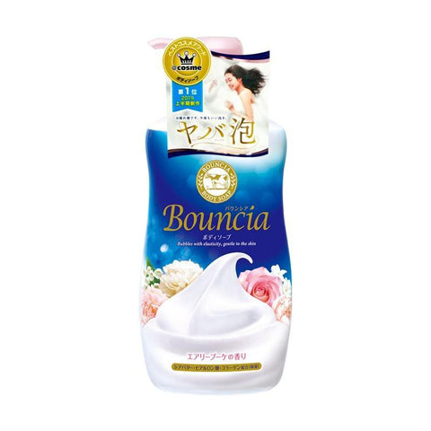 Bouncia Body Liquid Soap - Rose Bouquet Aroma 16.9 FL Oz (500 mL) - BOUNCIA浓密泡沫沐浴乳 玫瑰花香 500ml - CoCo Island Mart
