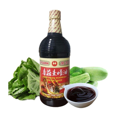 Wan Ja Shan Vegetarian Mushroom Oyster Sauce 33.8 FL Oz (1200 g) - 万家香 香菇素蚝油 1200 克 - CoCo Island Mart