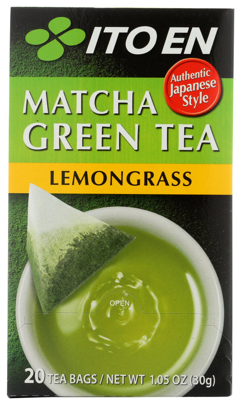 Ito En Matcha Green Tea Lemongrass Flavor 20 Tea Bags 1.05 Oz (30 g)