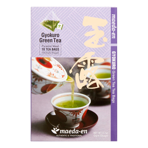 Maeda-en Gyokuro Green Tea 10 Pyramid Mesh Tea Bags 0.7 Oz (20 g)