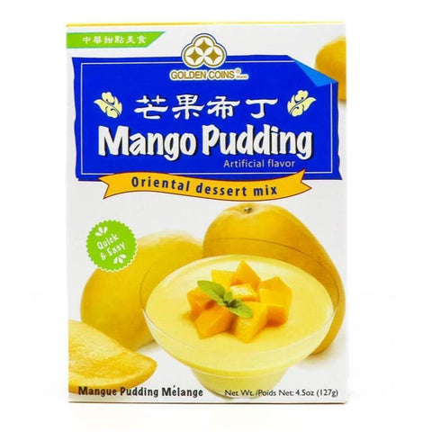 Golden Coins Mango Flavor Pudding Mix 4.5 Oz (127 g) - 美国金币 芒果布丁 - CoCo Island Mart