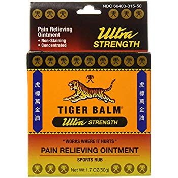 Tiger Balm Sports Rub Pain Relieving Ointment Ultra Strength 1.70 Oz (50 g)